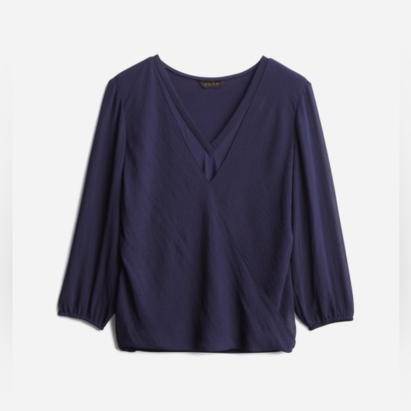 Goldray Karien Material Surplice Blouse - Picture 1 of 1